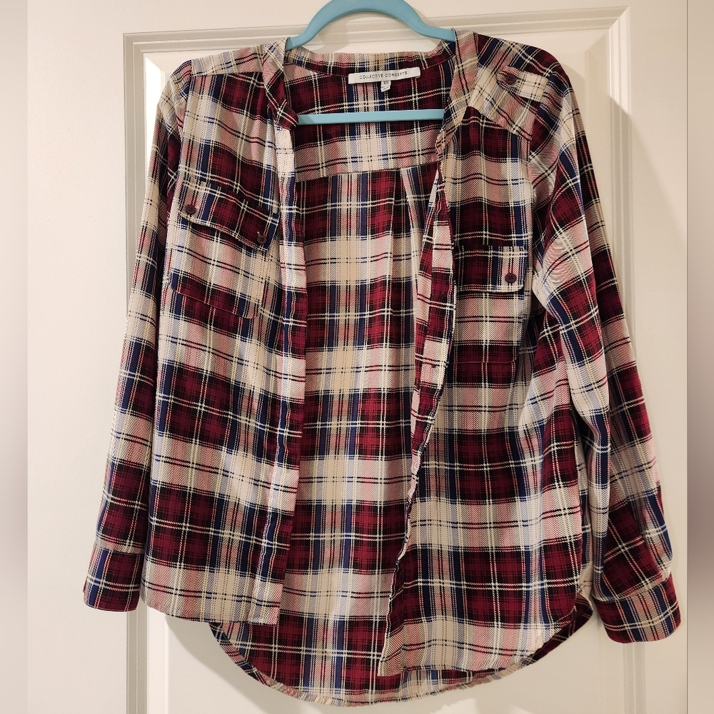 Collective Concepts Flannel Blouse